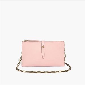 Madewell pink bag with chain